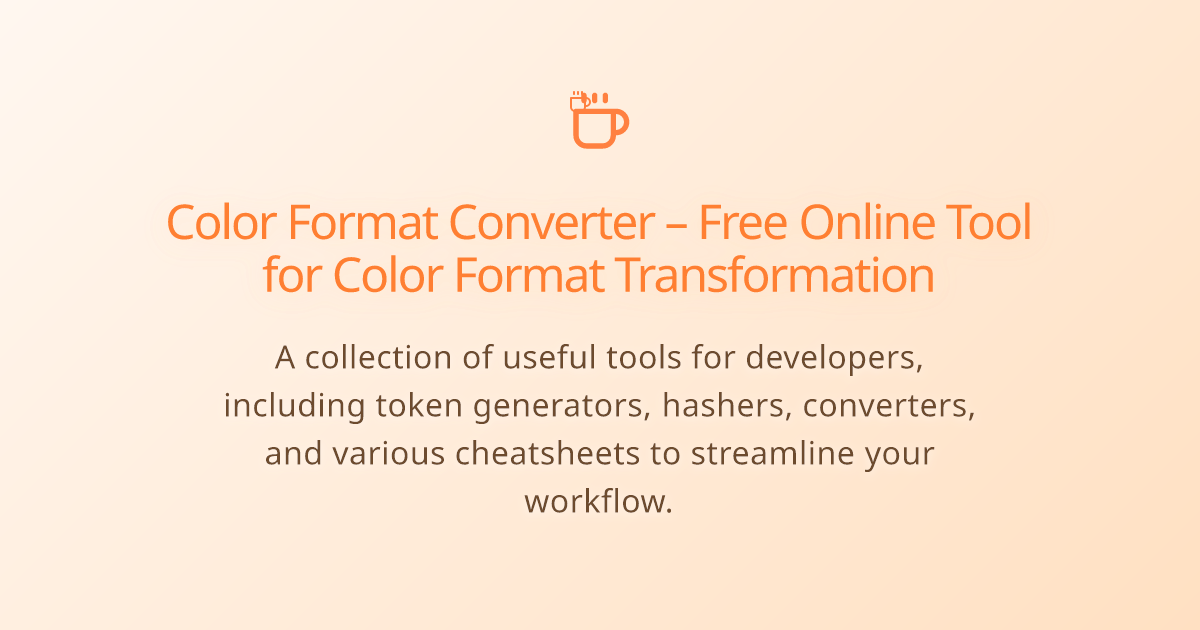 Color Format Converter – Free Online Tool for Color Format ...