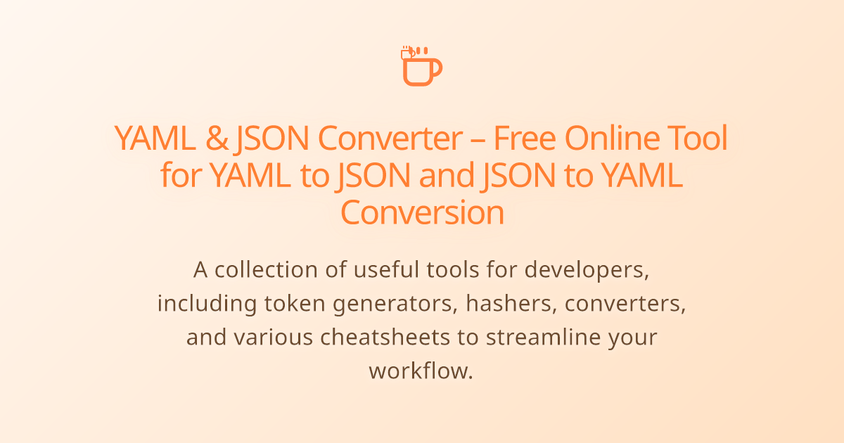 YAML & JSON Converter – Free Online Tool for YAML to JSON and JSON to ...